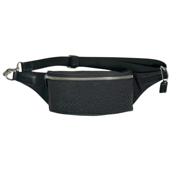 COACH Vintage Signature Jacquard Monogram Canvas Belt Bag / Waist Pack - Picture 14 of 15